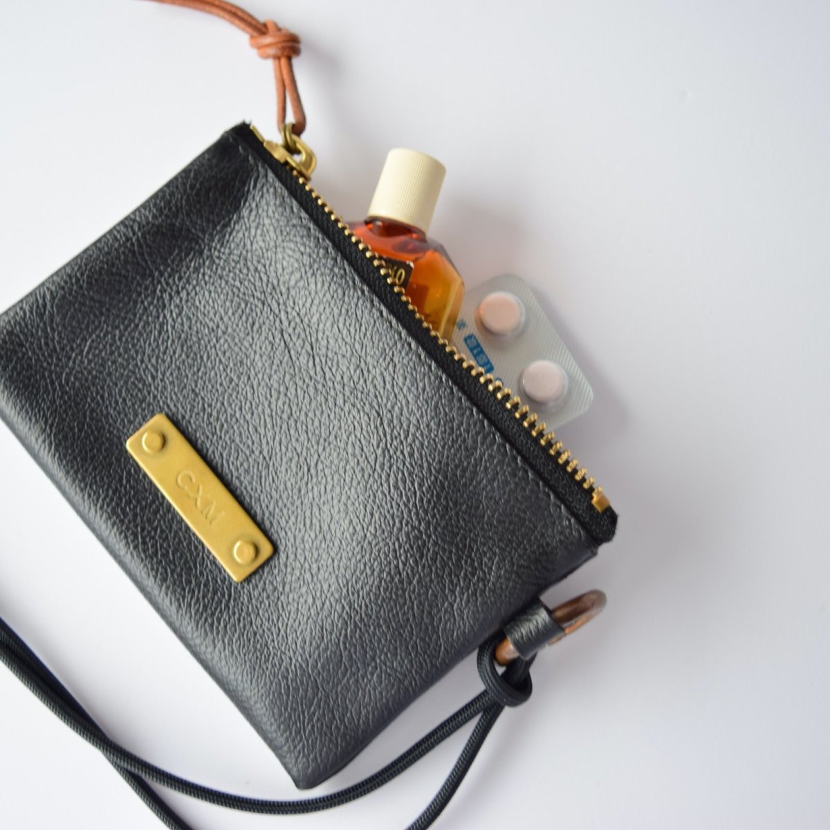 画像4: 3 ROOM WALLET / Leather Black / made to order (4)