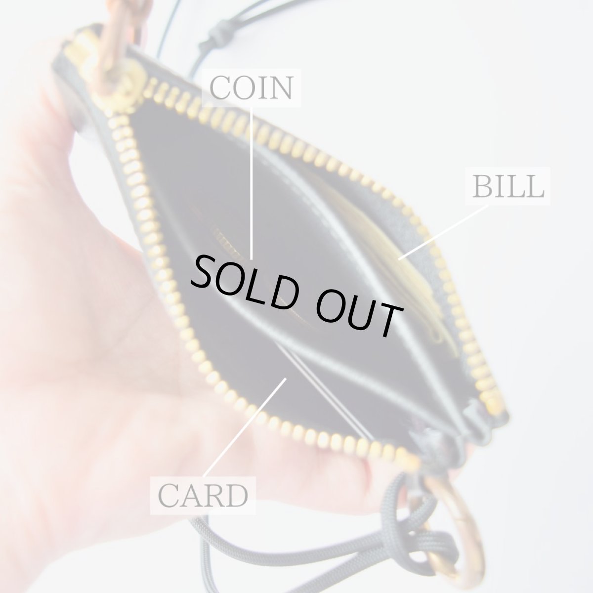 画像2: 3 ROOM WALLET / Leather Black / made to order (2)