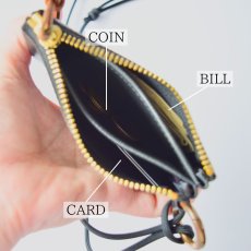 画像2: 3 ROOM WALLET / Leather Black / made to order (2)