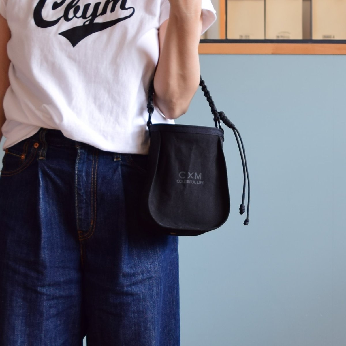 画像7: BELL - CORD HANDLE BAG-made to order (7)