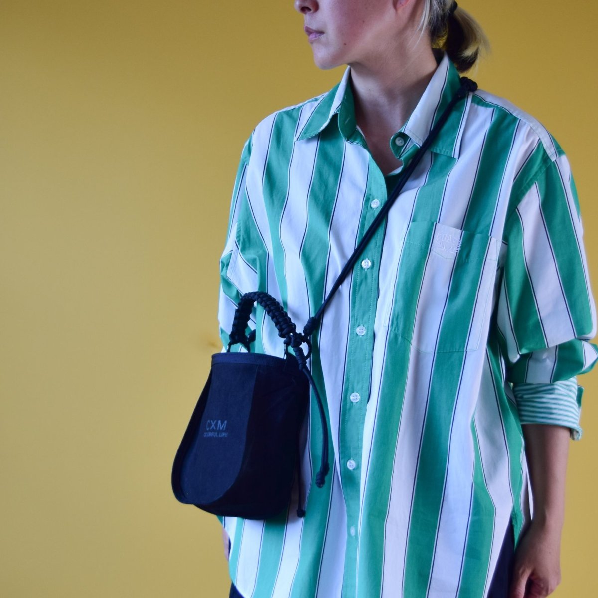 画像9: BELL - CORD HANDLE BAG-made to order (9)