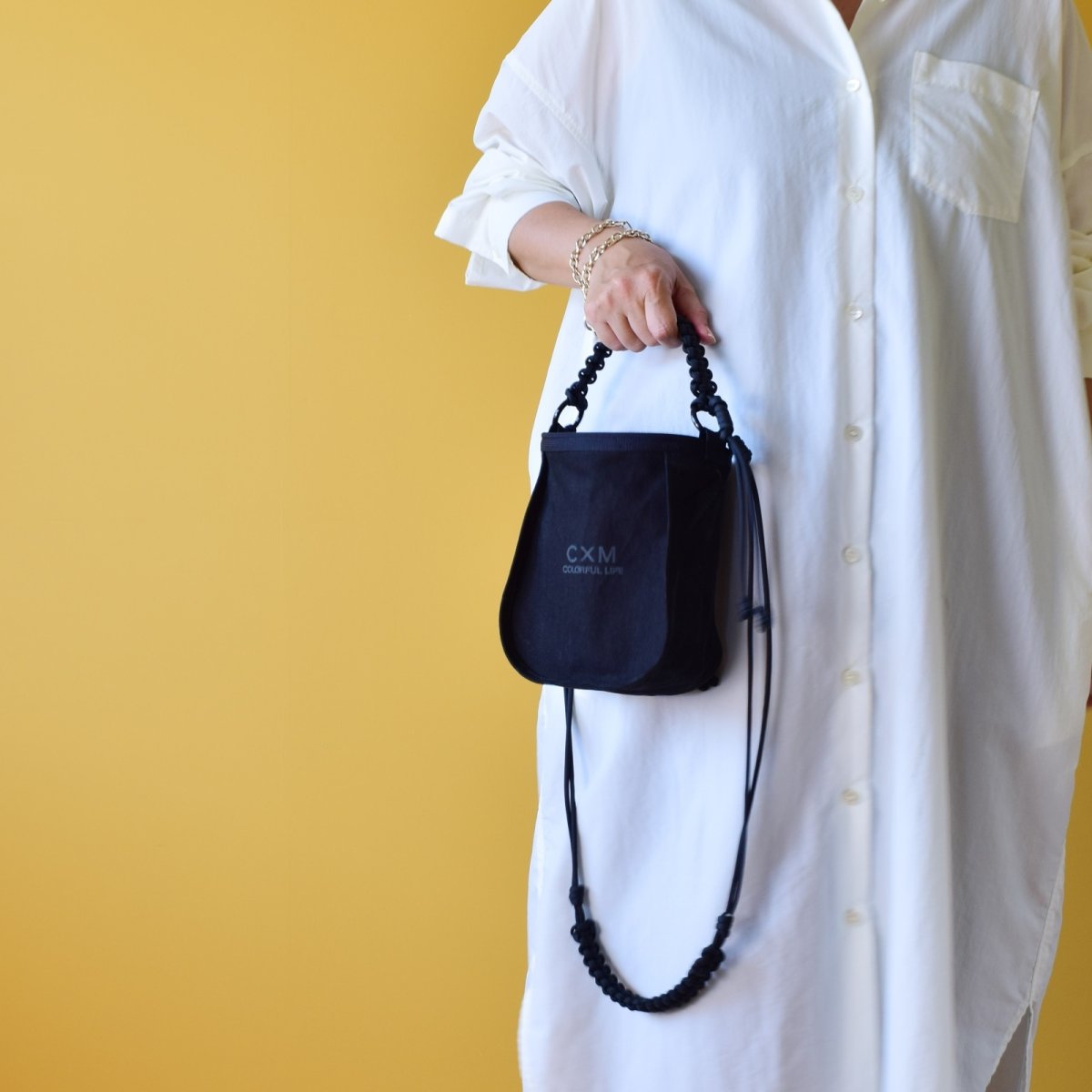 画像13: BELL - CORD HANDLE BAG-made to order (13)