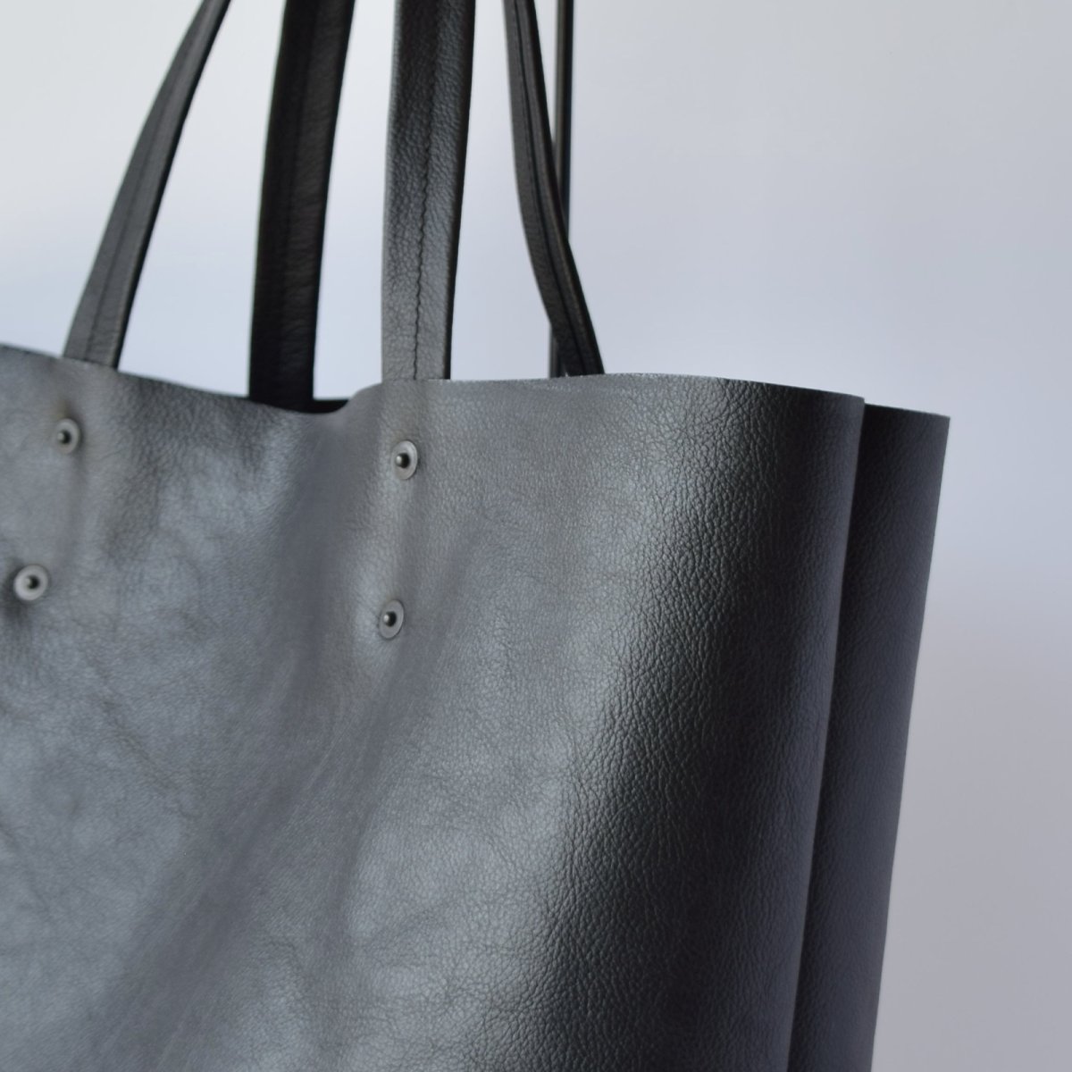画像3: EASY TOTE / Leather Black / custom order (3)