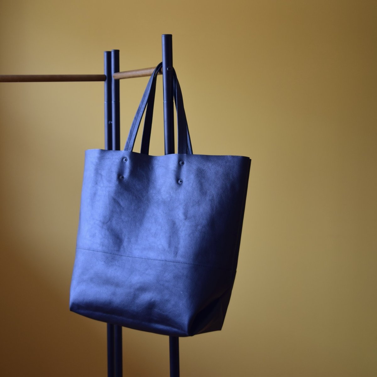 画像7: EASY TOTE / Leather Black / custom order (7)