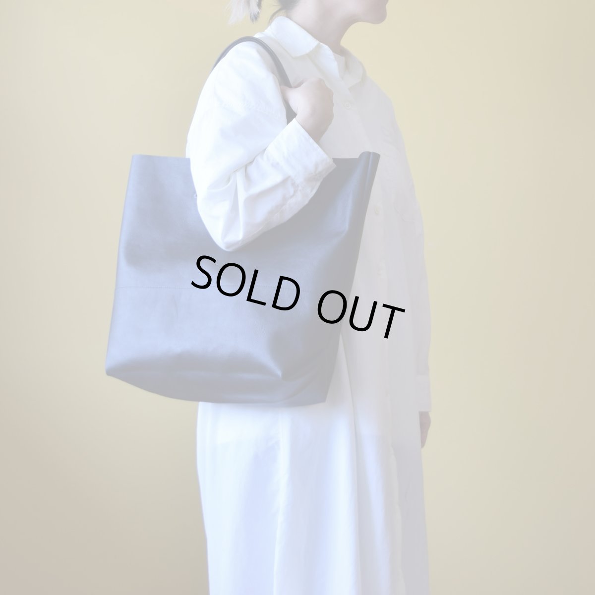 画像9: EASY TOTE / Leather Black / custom order (9)