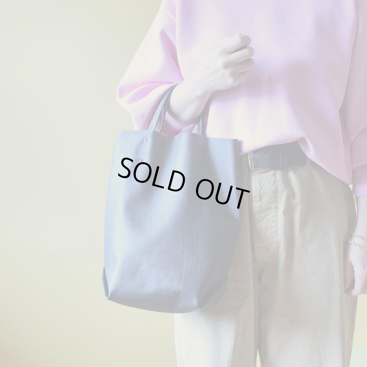 画像8: EASY TOTE / Leather Black / custom order (8)