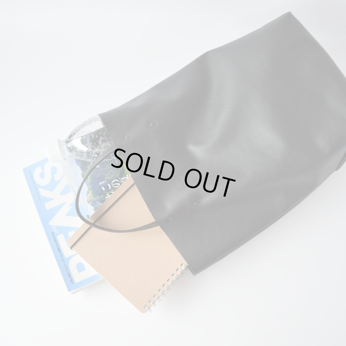 画像1: EASY TOTE / Leather Black / custom order (1)