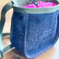 Denim indigo / Nylon n.pink