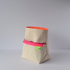 Hampu/neon pink zip