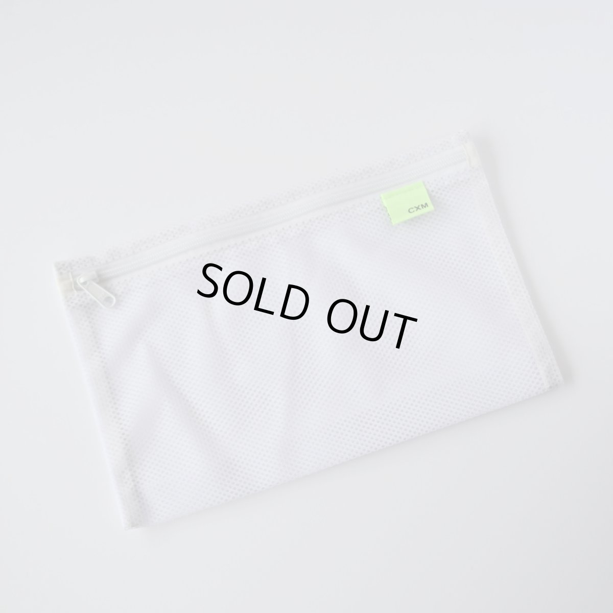 画像1: FLEXBLE POUCH / MESH white (1)